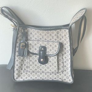 Rare Authentic Lin blue Jean fabric Louis Vuitton